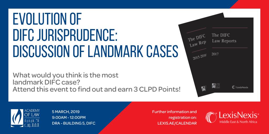 
        
            Expired
        Evolution of DIFC Jurisprudence