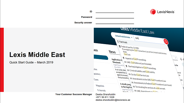 Lexis Middle East – Training and Support