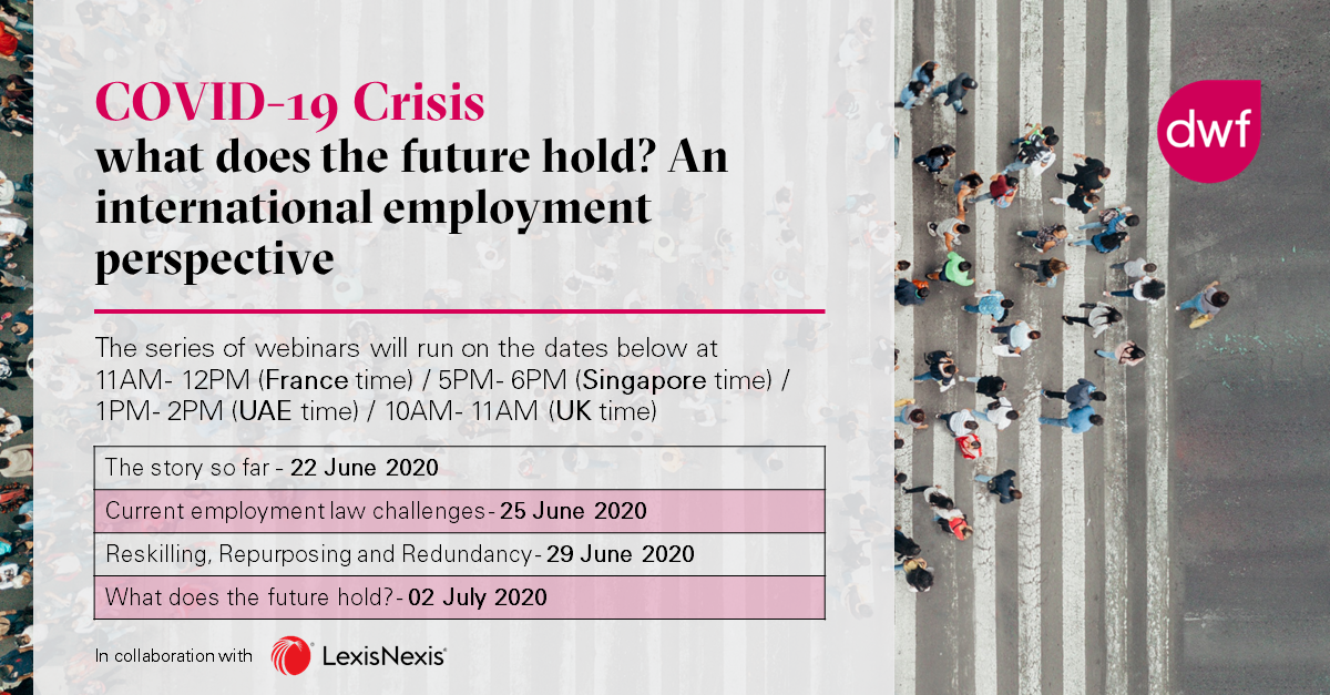 COVID-19 Crisis – what does the future hold? An international employment perspective | Webinar Series COVID-19 Crisis – what does the future hold? An international employment perspective | Webinar Series