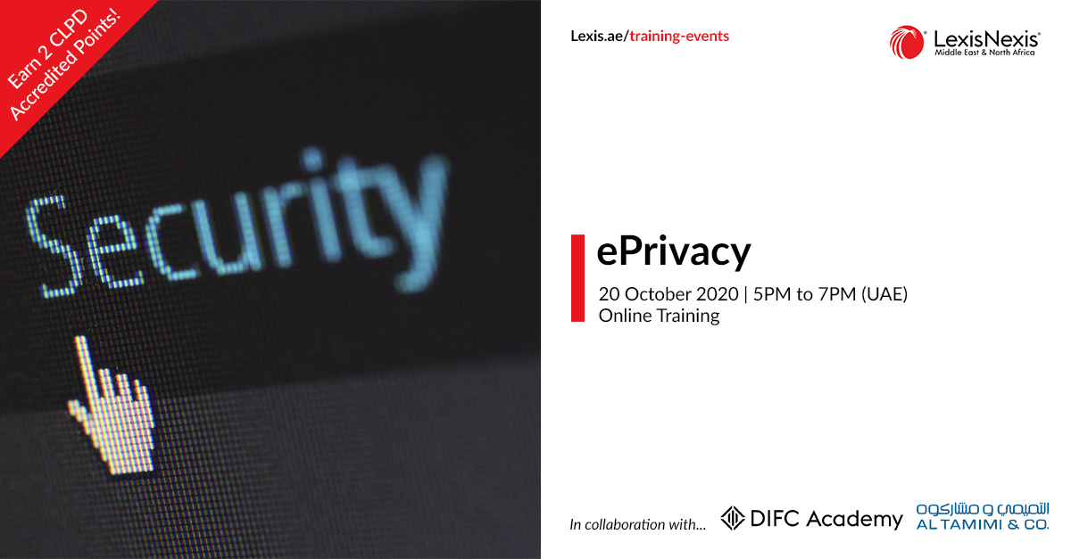 ePrivacy | Online Training | 20 October 2020 | 5PM to 7PM ePrivacy | Online Training | 20 October 2020 | 5PM to 7PM